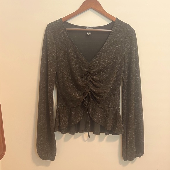 Gold Sparkle Blouse - Picture 1 of 5